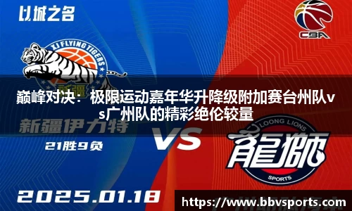 巅峰对决：极限运动嘉年华升降级附加赛台州队vs广州队的精彩绝伦较量